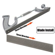 Flexible File Holder with 14 Inch Double-Sided Blade Double Hole Aluminum Plate File Sheet Metal File