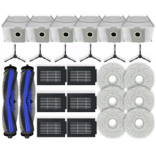 For T50 MAX Pro Omni / T50 MAX Pro Omni Gen2 Replacement Main Roller Side Brush Filter Dust Bag Mop Cloth Parts