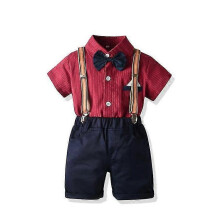 (80cm, navy blue) Baby Boys Gentleman Outfits Suits With Tie
