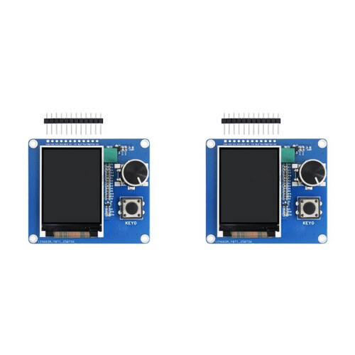 2X Tela LCD TFT de 2,0 Polegadas com Codificador Rotativo EC11, Interface IIC SPI para Projetos DIY para  ESP32 para Raspberry Pi
