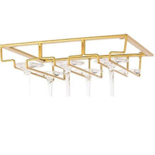 (Gold) Wine Glass Holder Cup Holder Wine Cooler Under Wine Cup Holder Simple Cup Wine Glass Holder Creative Wine Rack Inverted Cup Holder Cup Holder