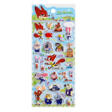 (D) 2026 Disney Zootopia Foam Stickers Judith Nick Children's Cartoon 3D Stereoscopic Bubble Stickers Decoration