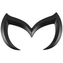 Black Evil M Logo Emblem Badge Decal for All Model Car Body Rear Trunk Decal Sticker Nameplate Decor Accessories