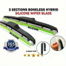 (22in 1pc) Three Stage Car Wiper Universal Mute Durable High Quality Multi Size Windshield Delicate Rubber Wiper Auto Parts 1PC