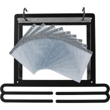 Medal Hanger Display, Mounted Medal Hanger with Number Bags and Hooks Race Medal Display Rack Practical Medal Holder,B
