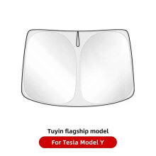(For MY Silvering) YZ For Tesla Model Y 3 Highland Juniper 2021-2025 Car Sun shade Front Window Shade Visor Glass Roof Skylight UV Protection