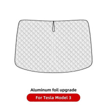 (For M3 aluminum foil) YZ For Tesla Model Y 3 Highland Juniper 2021-2025 Car Sun shade Front Window Shade Visor Glass Roof Skylight UV Protection