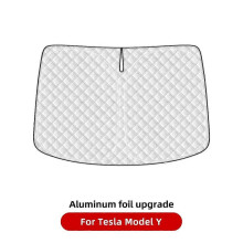 (For MY aluminum foil) YZ For Tesla Model Y 3 Highland Juniper 2021-2025 Car Sun shade Front Window Shade Visor Glass Roof Skylight UV Protection