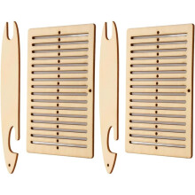 Rigid Heddle Kit 4 Pcs Wood Weaving Shuttles and Accessories for Adult Beginner Quick Weave Set for Bracelet Bag Belt