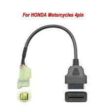 (For Honda 4pin) NEW For KTM OBD2 Connector Motorcycle For YAMAHA/ HONDA For SUZUKI For Ducati OBD 2 Extension cable For Kawasaki Diagnostic tool