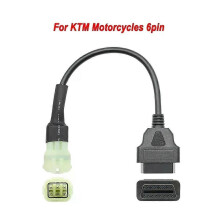 (For KTM 6pin) NEW For KTM OBD2 Connector Motorcycle For YAMAHA/ HONDA For SUZUKI For Ducati OBD 2 Extension cable For Kawasaki Diagnostic tool