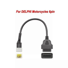 (For Del phi 6pin) NEW For KTM OBD2 Connector Motorcycle For YAMAHA/ HONDA For SUZUKI For Ducati OBD 2 Extension cable For Kawasaki Diagnostic tool