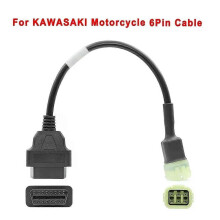 (For Kawasaki 6pin) NEW For KTM OBD2 Connector Motorcycle For YAMAHA/ HONDA For SUZUKI For Ducati OBD 2 Extension cable For Kawasaki Diagnostic tool