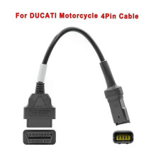 (For Ducati 4pin) NEW For KTM OBD2 Connector Motorcycle For YAMAHA/ HONDA For SUZUKI For Ducati OBD 2 Extension cable For Kawasaki Diagnostic tool