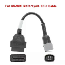 (For Suzuki 6pin) NEW For KTM OBD2 Connector Motorcycle For YAMAHA/ HONDA For SUZUKI For Ducati OBD 2 Extension cable For Kawasaki Diagnostic tool