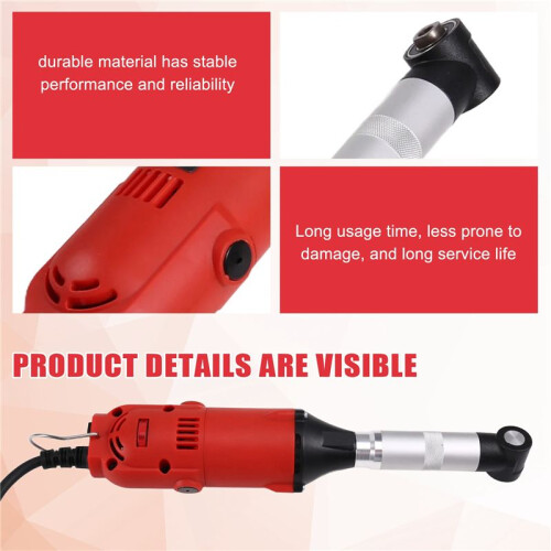 350W 90 Degree Speed Adjustable Electric Elbow Ceramic Tile Sewing Machine Tile Cleaning Tools Kit EU Plug 2