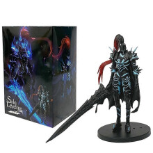 (21cm With Box) 21cm/8.27inch Solo Leveling Anime Figure Sung Jinwoo Action Figure Knightmaster Yeglit Figurine PVC Adult Collection Model Toy