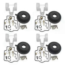 (4) Con 4 Set For Zx600d Zzr600d Zx Zzr 600 1990-1995 Zx600 Zzr600 Carburetor Kit Float Valve Seat Vacuum Diaphragm
