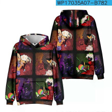 (kids height 150CM) Anime Roblox Forsaken Gubby Creative Cartoon Trendy 3D Printing Peripheral Hooded Sweatshirt Hoodie for Boy and Girl Gifts