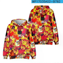 (kids height 150CM) Anime Roblox Forsaken Gubby Creative Cartoon Trendy 3D Printing Peripheral Hooded Sweatshirt Hoodie for Boy and Girl Gifts