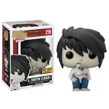 (219 with box) New Funko POP Death Note Light #216 RYUK #217 #218 L with Cake #219 PVC Action Figure Collectible Vinyl Dolls Movie Toys Gifts