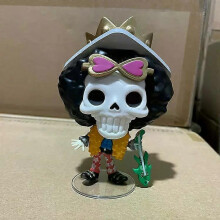 (918 in box) NEW FUNKO POP ONE PIECE #921 Toys Usopp#401 Buffed Chopper #918 Brook #358 Character Model Action Figure Toys for Children Gifts