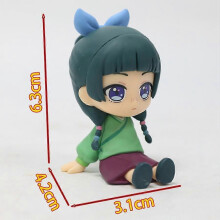 (6.3cm Maomao) 10cm Kusuriya no Hitorigoto Anime Figure Garden Party #2640 Maomao Action Figure #2372 Jinshi Figurine PVC Collection Model Toys