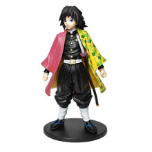 (No Box Giyuu) Hot Blooded Anime Ghost Slayer Character Zaomen Charcoal Jiro Zaomen You Bean Figurine PVC Model Desktop Decoration Ornament