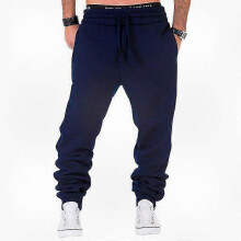 (M, Navy) Men's Casual Cargo Jogger Pants Relaxed Fit Comfortable Sport Sweatpants