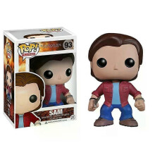 (93 with box) FUNKO POP Supernatural black Sam 93 Dean 94 Castiel Wings Blood Castiel 95 Charlie 176 Crowley 200 Bobby 305 Action Figure Toys