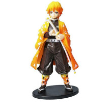 (No Box Zenitsu) Hot Blooded Anime Ghost Slayer Character Zaomen Charcoal Jiro Zaomen You Bean Figurine PVC Model Desktop Decoration Ornament