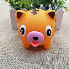 (Tiger) Talking Animal Tongue Out Stress Relieve Soft Ball Toy For Kids Adult VSH