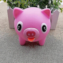 (Pig) Talking Animal Tongue Out Stress Relieve Soft Ball Toy For Kids Adult VSH