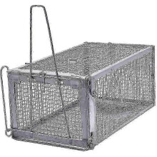Live animal trap for humane catch and release 27x14x12cm