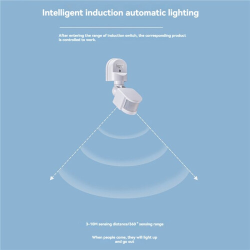 2X AC110-240V Motion Sensor Automatic Infrared Light Sensor Movement Detector Light  Human Presence Sensor B 2