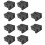 10 x US Type Panel Mounting AC Power Socket Outlet AC 250V 10A 1