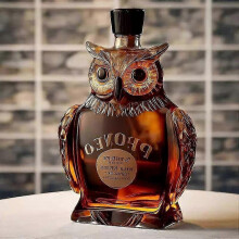 (G) Funny Middle Finger Whiskey Glass Decanter Duck Turtle Dog 10Oz Glass Whiskey Wine Bottle Statue Decoration For Bar Office Home