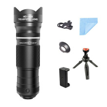 40X Zoom Telephoto Lens with Tripod for Smartphones Ideal for Hiking Camping Wildlife Observation & Moon Photography A