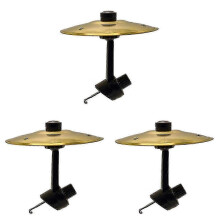 3PCS Hand- Car Crash Cymbal for Vehicles Gold