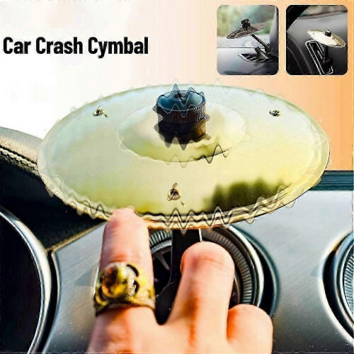 3PCS Hand- Car Crash Cymbal for Vehicles Gold 1