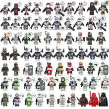 70pcs Clone Trooper Commander Paratrooper Marines Nova Corps AT-RT Building Blocks Star Wars Character Toy Mini Figures
