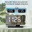 Projection Digital Clock,Alarm Clock Bedside,7.3'' LED Mirror with Date Display,Dual Alarm,DST,Snooze Function Black 3