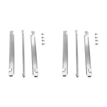2X Laundry Stacking Kit Chrome Steel Fit for 27-in Washers and Dryers Replacement Parts (27 Inch)