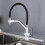(White silver) 3 Way Kitchen Tap Pull Out Black Silicone Hose Kitchen Mixer Taps With Pull Out Spray 3 In 1 Water Filter Tap 360 Rotatable White 1