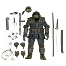 (A) 18cm Teenage Mutant Ninja Turtles Action Figure Toy With Accessories Set Home Desktop Decoration Kids Adults Fans Birthday Gifts