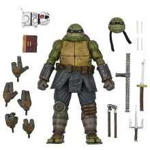 (B) 18cm Teenage Mutant Ninja Turtles Action Figure Toy With Accessories Set Home Desktop Decoration Kids Adults Fans Birthday Gifts