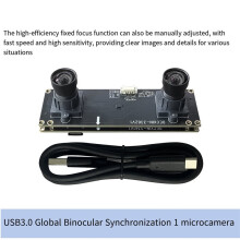 Moduł Kamery USB 3.0 z Synchronizowanymi Znacznikami Ekspozycji 6-Osiowego IMU 2MP 60fps Bez Sterowników do Robotyki