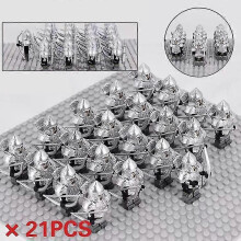 (Gondor Soldiers  3) Lord Of The Rings" Army Knights Gondor Soldiers Building Blocks People Armored Military Battlefield Combination Toys