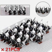 (Gondor Soldiers  8) Lord Of The Rings" Army Knights Gondor Soldiers Building Blocks People Armored Military Battlefield Combination Toys