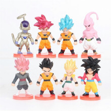 Dragon Ball Z Characters Goku Gohan Figure Toys Set Collection Model Doll Anime Fans Kids Gifts